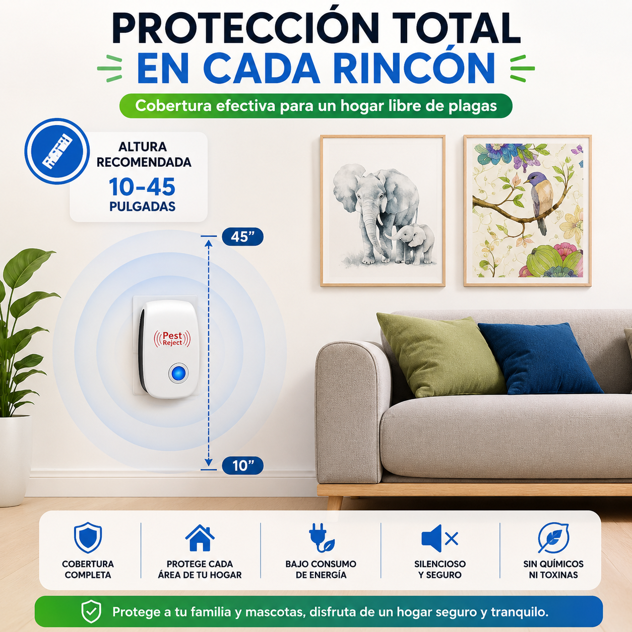 PestShield™ | Repelente Ultrasonico  | Contra roedores