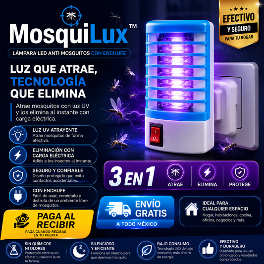 MosquiLux™ | Lampara Led Anti Mosquitos