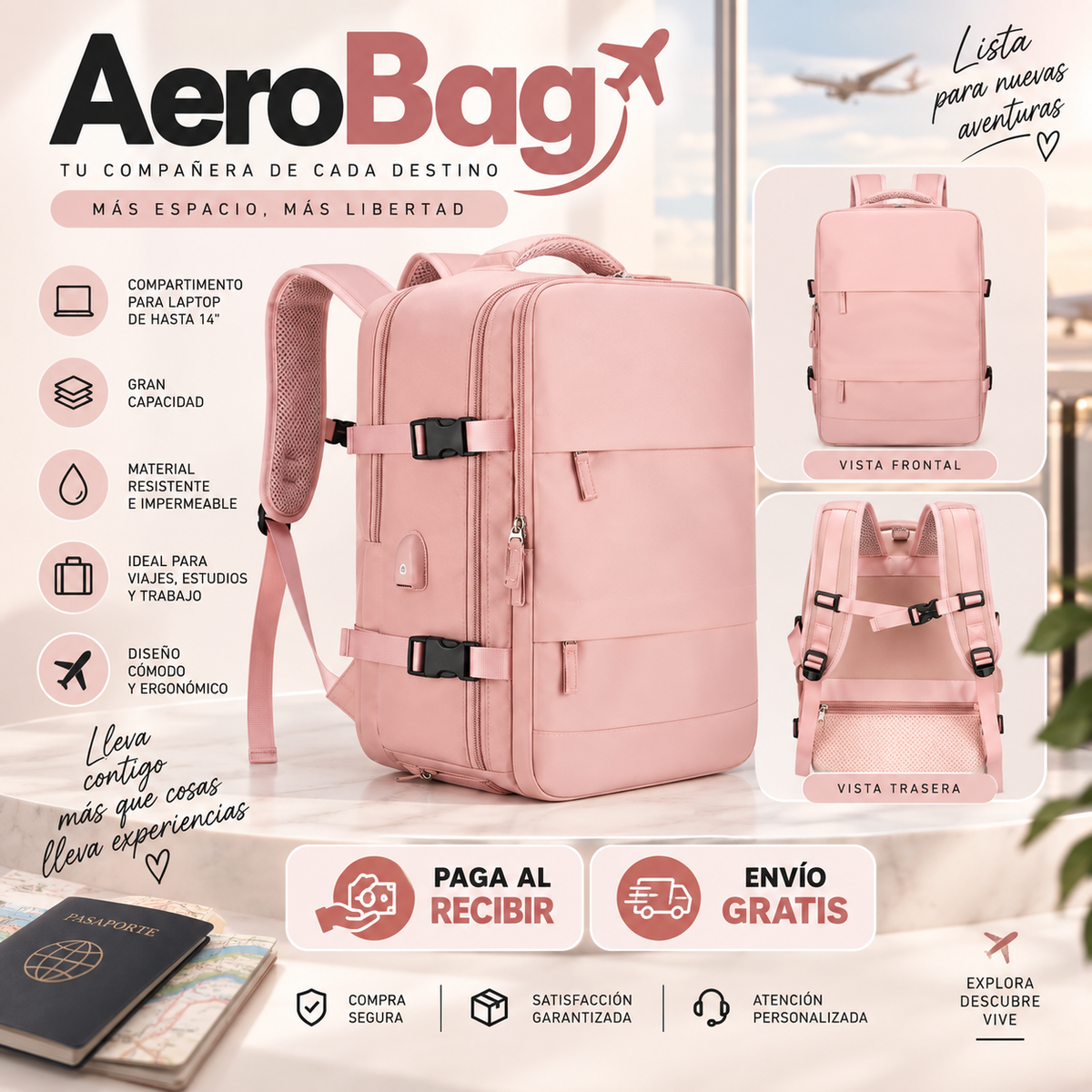 AeroBag™ | Mochila de Viaje Impermeable