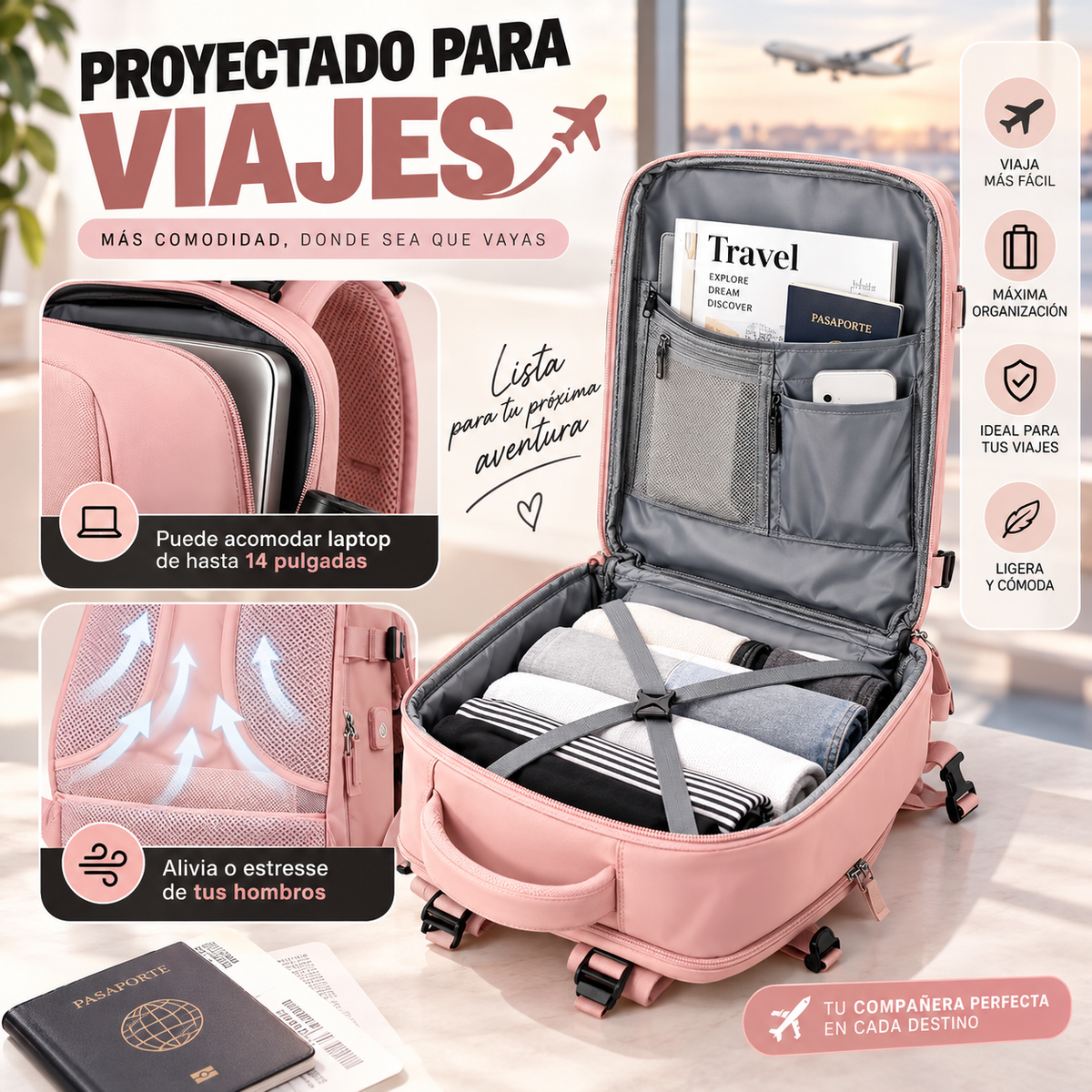 AeroBag™ | Mochila de Viaje Impermeable