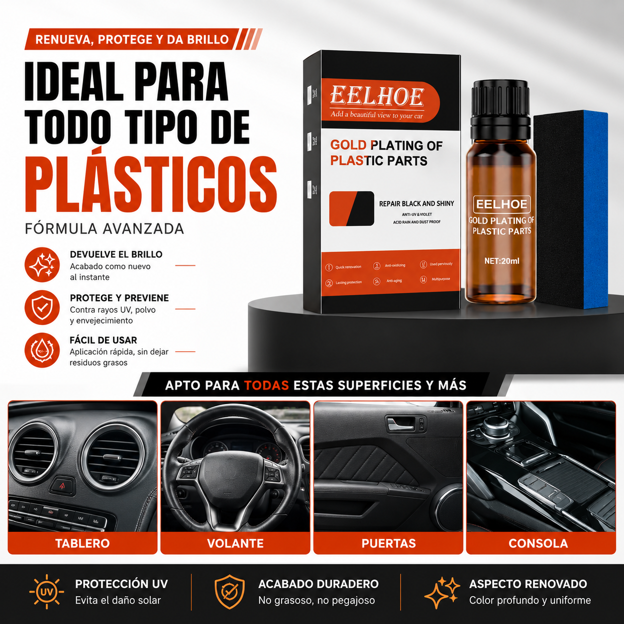 EELHOE | Renovador de plásticos 20ml