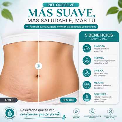 DermaScar™ | Spray Cicatrices | Nutre, hidrata y protege tu piel cada día