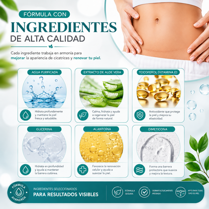 DermaScar™ | Spray Cicatrices | Nutre, hidrata y protege tu piel cada día