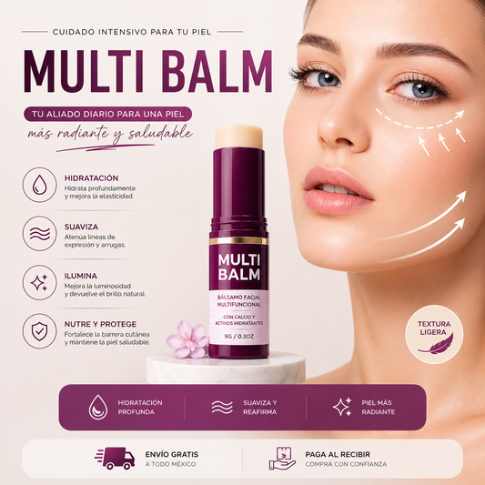 Multi Balm™ | Bálsamo de Calcio para Contorno de Ojos y Rostro
