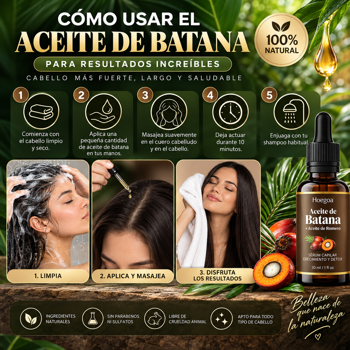 Batana Oil™ | Fortalece, Nutre y Promueve el Crecimiento del Cabello