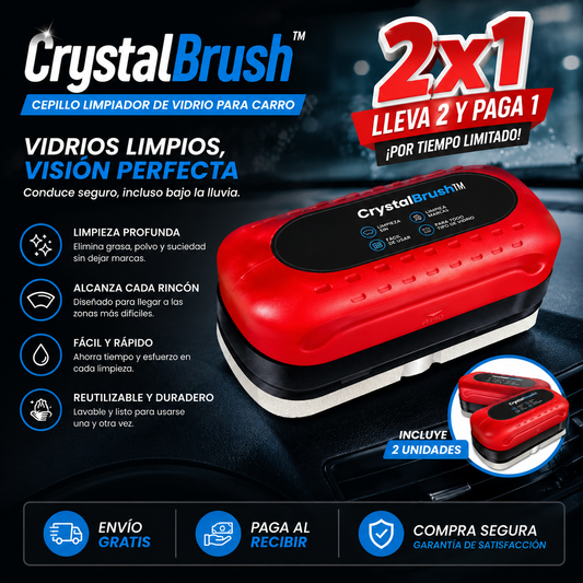 2x1 CrystalBrush™ | Mejora la visibilidad al conducir.