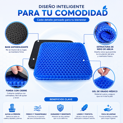 GelComfort™ | Cojín Antidolor para Espalda y Cadera